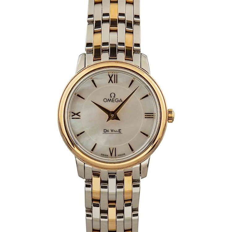 Pre-Owned Omega De Ville Prestige Mother of Pearl Dial